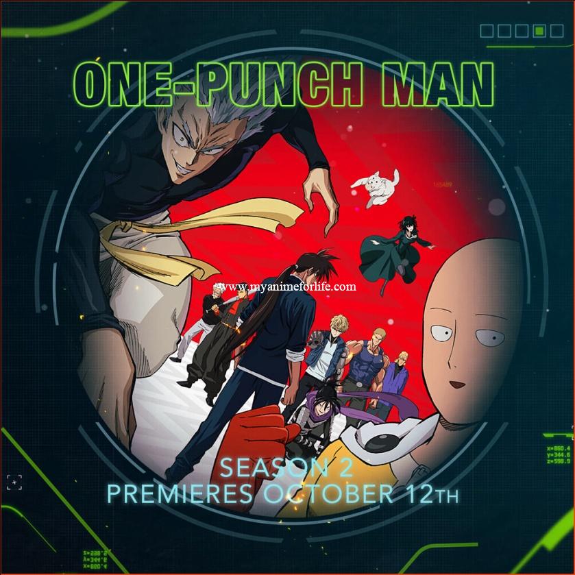 Opening of Season 2 of One-Punch Man on October 12 by Toonami