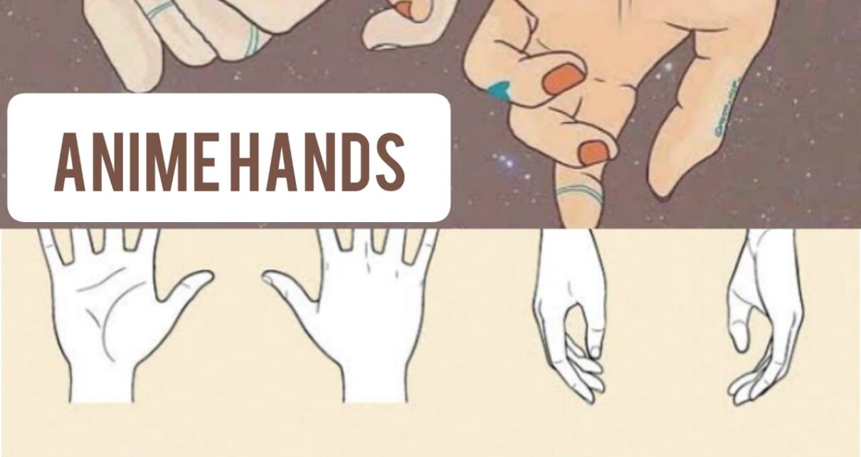 Drawing Anime Hands With an Open Palm