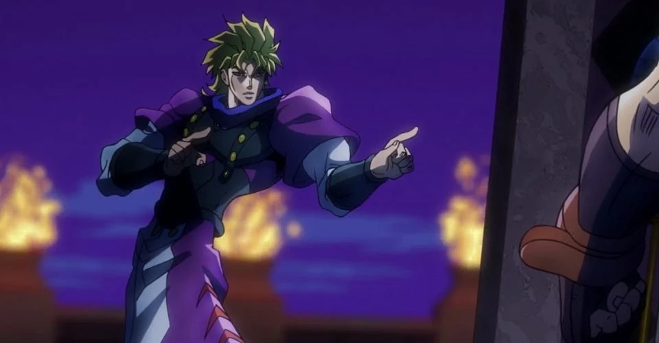 Dio Points At Jonathan - Dio Poses