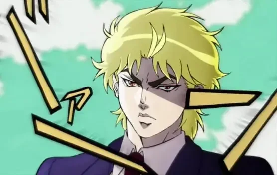 Dio brando menacing pose