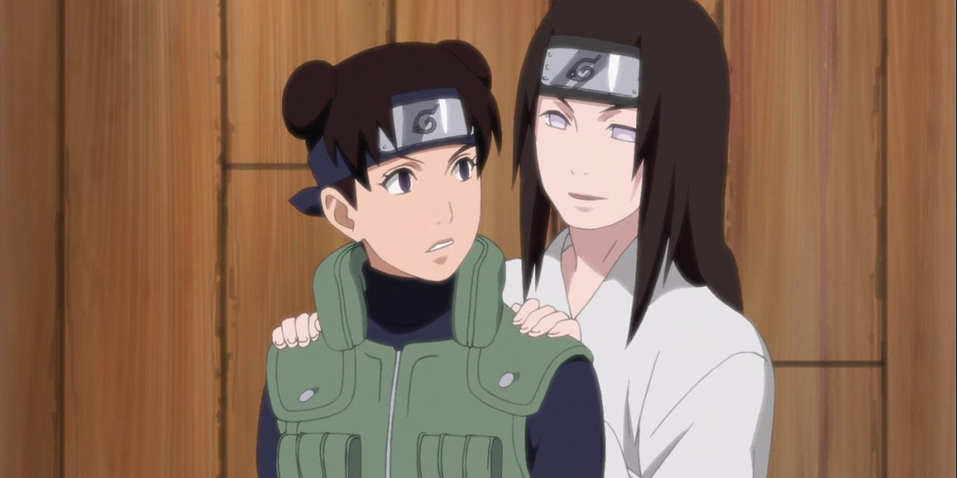 Neji and Tenten in Naruto.