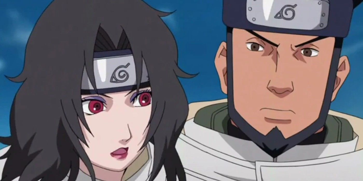 Kurenai Yuhi and Asuma Sarutobi together in Naruto.