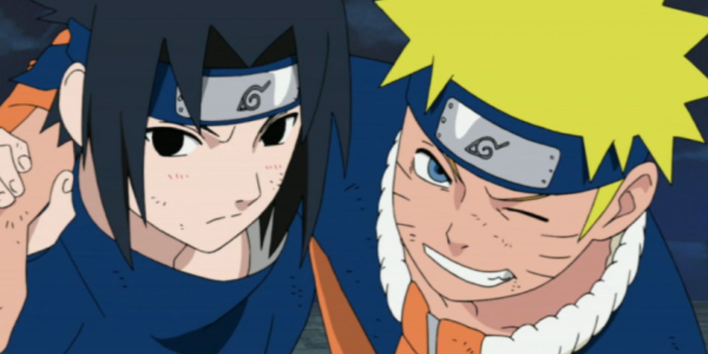 Naruto Uzumaki and Sasuke Uchiha in Naruto