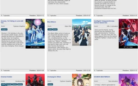 Anime Seasons Interface