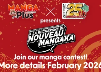 Image announcing Manga Plus x Japan Expo's manga contest
