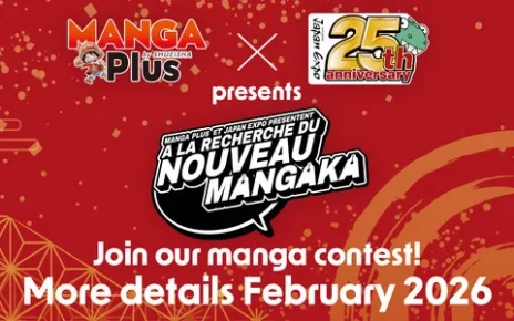 Image announcing Manga Plus x Japan Expo's manga contest